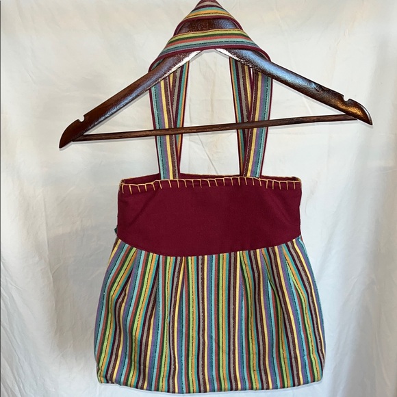 BUCO Handcrafted Multicolor Floral Crochet Tote Bag - Picture 4 of 4